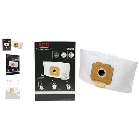 SAC GR28AEG GR28S (X4) POUR ASPIRATEUR AEG 3 SAC GR28AEG GR28S (X4) POUR ASPIRATEUR AEG