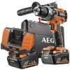 Perceuse à Percussion AEG Brushless 18V - 2 Batteries 4.0Ah - 1 Chargeur BSB18C2BL-402C - Noir Et Orange -AEG Soldes 26298202 1