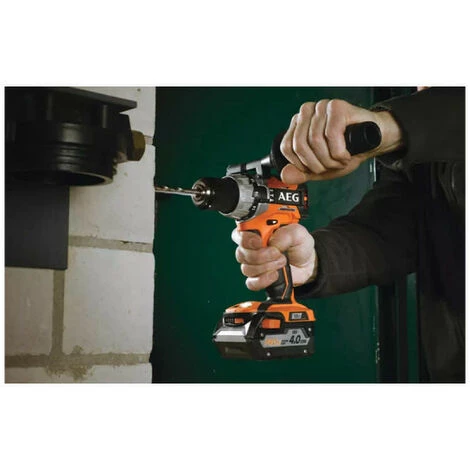 Perceuse à Percussion AEG Brushless 18V - 2 Batteries 4.0Ah - 1 Chargeur BSB18C2BL-402C - Noir Et Orange 7 Perceuse à Percussion AEG Brushless 18V - 2 Batteries 4.0Ah - 1 Chargeur BSB18C2BL-402C - Noir Et Orange – Image 5