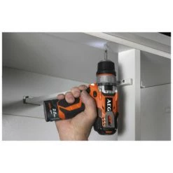 Perceuse Visseuse AEG 12V - 2 Batteries 2.0Ah - 1 Chargeur BBS12C2-202BKIT1 -AEG Soldes 26366150 3