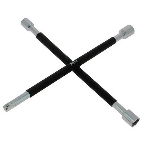 Clé En Croix Renforcée Démonte-roues - Douilles 17 - 19 - 21 Mm - Carré 1-2" - AEG 4 Clé En Croix Renforcée Démonte-roues - Douilles 17 - 19 - 21 Mm - Carré 1-2" - AEG – Image 2