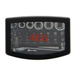 Mini Coffret Clé à Cliquet Réversible + Accessoires - 24 Pièces - AEG