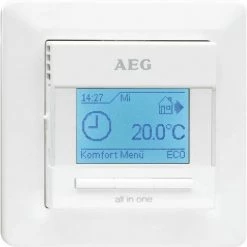 AEG 229702 FRTD 903 Régulateur De Température Ambiante Et De Plancher Avec Minuterie 16 A, 230 V