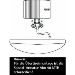AEG 189554 MTH 350 Petit Chauffe-eau Instantané Circuit Ouvert à écoulement Libre 3,5 KW 230 V Blanc -AEG Soldes 29905542 4