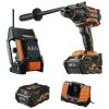Pack AEG Perceuse Percussion Brushless 18V BSB18BL-602C - Radio De Chantier 12-18V DAB+ USB BR 1218C-0 - 2 Batteries 6.0Ah 1 Chargeur -AEG Soldes 37528103 1