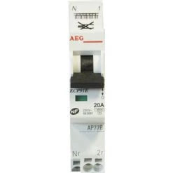 AEG Disjoncteur à Connexion Automatique PH/N 4,5KA 20A Type AC