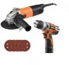Pack AEG Meuleuse électrique 800W - WS8-125SK - Kit 5 Disques Abrasifs - Perceuse à Percussion AEG 12V Li-ion -AEG Soldes 48541859 1