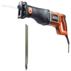 Pack AEG Scie Sabre électrique AEG 1300W 30mm US1300XE - Lame Scie Sabre 17x450mm