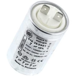 Condensateur 7 MF (1256417013, 1256539402) Sèche-linge ELECTROLUX, ARTHUR MARTIN ELECTROLUX, FAURE, ZANUSSI, AEG