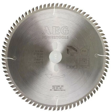 Lame Scie Radiale 80 Dents AEG - 3.2x254mm - 4932430472 3 Lame Scie Radiale 80 Dents AEG - 3.2x254mm - 4932430472