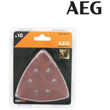 Kit 10 Triangles Abrasifs AEG 93x93mm Pour Multitool 4932430321 4 Kit 10 Triangles Abrasifs AEG 93x93mm Pour Multitool 4932430321 – Image 2