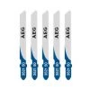 Pack De 5 Lames Scie Sauteuse AEG 55mm Métal T118A 1 Pack De 5 Lames Scie Sauteuse AEG 55mm Métal T118A -AEG Soldes 7954014 1