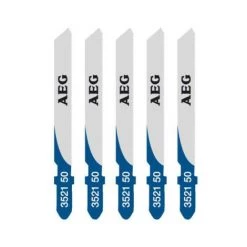 Pack De 5 Lames Scie Sauteuse AEG 55mm Métal T118A