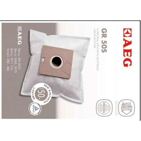 AEG SACHET DE SACS + FILTRE MOTEUR X 4 POUR PETIT ELECTROMENAGER A.E.G - 900166976 3 AEG SACHET DE SACS + FILTRE MOTEUR X 4 POUR PETIT ELECTROMENAGER A.E.G - 900166976